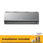 LG Dual Cool Split Inverter Air Conditioner, 2.25 HP, Cooling And Heating, Black - S4-W18KLRMA