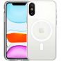 HVDI Clear Magnetic Case for iPhone X/Xs with Mag-Safe Wireless Charging, Soft Silicone TPU Bumper Cover, Thin Slim Fit Hard Back Shockproof Anti-Yellow Protective Case for iPhone Xs/X(5.8 inch)