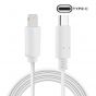 Keendex USB Type-C to Lightning Cable, 1 Meter, White - KX 3338