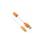 USB-A to USB-B Printer Cable, 1.5 Meters - White and Orange
