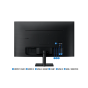 شاشة سمارت سامسونج 32 بوصة، بدقة 4K UHD، تردد 60 هرتز، اسود - LS 32 BM700UMXZN