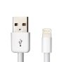 USB-A to Lightning Charging Cable, 1 Feet - White