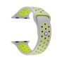 Silicone Sport Band for Apple Watch, 38mm- Yellow and Gray