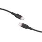 كابل USB-C الى USB-C اسفاست للشحن ونقل البيانات، 1.2 متر، اسود - C2-03
