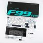 كيبورد جيمنج لاسلكي ايبوميكرX Aula F99 Pro ، بمفاتيح StarArrow - ابيض وازرق