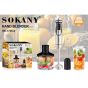 Sokany Hand Blender with Attachments, 800 Watt, Silver and Black - SK-1725-4