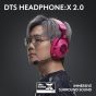 Logitech G PRO X 2 Lightspeed Wireless Gaming Headset with Microphone, 50mm Graphene Drivers, Pink - ‎981-001275