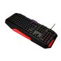 كيبورد العاب سلكي ايكون ماستر جيم، اسود واحمر - GX600L