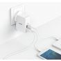 Anker PowerPort 4 Lite Wall Charger, 4 Ports, 27W, White - A2042L21