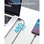 كابل USB-C انكر باور لاين III، طول 0.9 متر - اسود