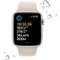 Apple Watch SE 2nd Gen 44mm Smart Watch with GPS, Starlight Aluminum Case - Starlight Sport Band