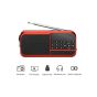 Joc Digital Bluetooth Radio, Black and Red - H798BT