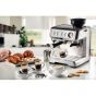 Ariete Espresso Coffee Maker with Integrated Coffee Grinder, 15 Bar, Silver - 1313