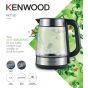 Kenwood Electric Kettle, 1.7 Litre, 2200 Watt, Transparent- ZJG08.000CL