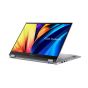 لاب توب اسوس فيفو بوك فليب 14 TN3402YA-LZ007W، ايه ام دي رايزن 7-7730U، هارد M.2 NVMe SSD بسعة 512 جيجا، رام 8 جيجا، شاشة  مقاس 14 بوصة، بدقة WUXGA ، معدل تحديث 60 هرتز، كارت شاشة ايه ام دي راديون جرافيكس، ويندوز 11 - فضي، مع قلم ستايلس 