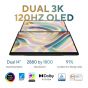 لاب توب اسوس زين بوك ديو UX8406CA-OLED009WS، انتل كور الترا 9 285H، هارد 2 تيرا SSD، رام 32 جيجا، شاشة 14 بوصة، OLED، بدقة 3K، بمعدل تحديث 120 هرتز، انتل ارك جرافيكس، ويندوز 11 - رمادي، مع قلم اسوس SA203H، وحقيبة ظهر، وحافظة