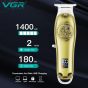 VGR Rechargeable Hair Trimmer, Wet and Dry, Gold- V-920