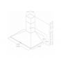 Elica Built-In Pyramids Hood, 90 cm, Black - TAMAYA2.0BL/A/90