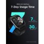 Oraimo Watch 5 Smart Watch, 2.01 Inch, Light Chrome Case and Black Strap - OSW-805