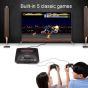 Sega Mega Drive ll Video Game Console with 2 Controllers, 16 Bit, 5 Games - Black