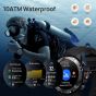 Mibro GS Explorer Smart Watch, 1.32 Inch - Obsidian Black Case and Strap