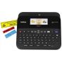 طابعة ملصقات مكتبية احترافية براذر، اسود- PT-D600VP
