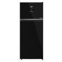 Beko No Frost Top Freezer Refrigerator, 420 Liters, Black - RDNE420K02DXITEGB, with Blender, 1.5 Liters, 600 Watt - TBN 62608 W