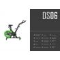 Body Tone Spinning Exercise Bike, 100Kg, Black- DS06