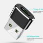 USB Type C female to USB A male Adapter, 2 Pieces - Grey