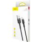 Baseus USB to Lightning Cable, 0.5 Meter, Grey - CALKLF-AG1