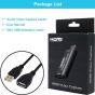 جهاز التقاط فيديو HDMI، منفذ USB 2.0، دقة 1080 بكسل، اسود - HUAGUAN001