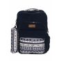 Gharibo Bags School Backpack With Pencil Case For Boys, Snowdrops Pattern - Navy