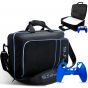 Chicoque PlayStation Bag For PlayStation 5 With Controller Cover - Black and Blue
