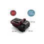 Panasonic Bagless Canister Vacuum Cleaner with Attachments, 2100W, Black and Red - MC-CL607