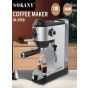 ماكينة قهوة سوكاني، 15 بار، بقوة 1450 وات، فضي - SK-696B