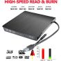 مشغل DVD خارجي 3D بلو راي 2 في 1 بمنفذ USB فئة C لاجهزة اتش بي - اسود