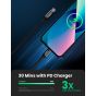 كابل شحن يو جرين USB-C الى لايتنينج، 36 وات، 1.0 متر، فضي - 70523
