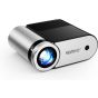 Vamvo LED Projector, 1920x1080 Resolution - Black and Silver