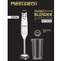 Media Tech Turbo Mix Hand Blender, 500 Watt, White - MT-HB26