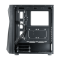 Cooler Master CMP520 ARGB Mid Tower Case, Black - CP520-KGNN-S00 With Elite Power Supply, 600 Watt - Black
