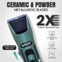 VGR hair Clipper, Wet and Dry, Green- V-696
