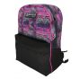 Gharibo Bags School Backpack for Girls, Mosaic Pattern - Purple and Black