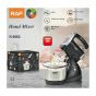 Raf Stand Mixer, 2 Liters, 1000 Watt, Black and Stainless Steel - R.6662