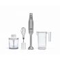Tank Hand Blender with Attachments, 500ml, 1200 Watt, Silver and White - CM-6004