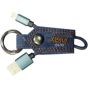 Inkax Key Ring Data Cable for iPhone (Blue)