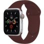 Compatible with Apple Watch Band 38mm 40mm,Soft Silicone Sport Replacement Accessories Wristbands Straps for iWatch Bands Series 6/5/4/3/2/1 SE for Women Men Wine Red
