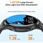 PEJE Smart Watch, 1.39 Inch - Black with Extra Strap
