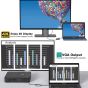 موزع USB 4 في 1، مع 4K HDMI - اسود