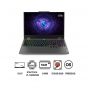 لاب توب لينوفو LOQ 15IRX9 83DV0129ED، انتل كور i7-13650HX، هارد SSD سعة 512 جيجا، رام 24 جيجا، شاشة 15.6 بوصة IPS بدقة FHD، كارت شاشة انفيديا جي فورس RTX 4050 سعة 6 جيجا GDDR6، دوس - رمادي لونا