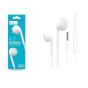 Celebrat Wired In Ear Earphones with Built-in Microphone, White - G12